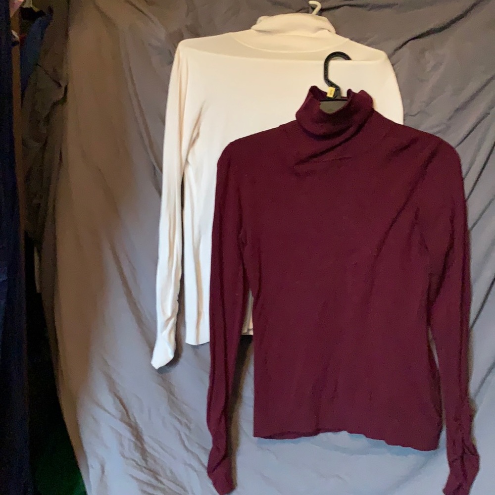 Three great condition light turtlenecks
